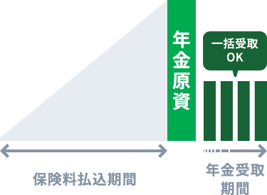 個人年金保険のイメージ図